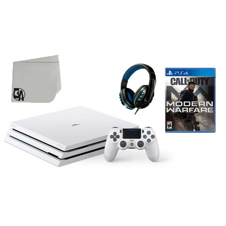 Sony PlayStation 4 PRO Glacier Console White with Call of Duty Modern Warfare BOLT AXTION Bundle Like - Walmart.com