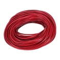 thumbnail image 1 of Unique Bargains 20 Yards Cordon de Laçage en Cuir Rond 2mm pour Bricolage, Rouge Foncé, 1 of 7