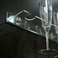 thumbnail image 3 of Efavormart 2 Pack | 21" Clear Acrylic Floating Wall Mounted Wine Glass Rack, Champagne Flute Stemware Hanging Wall Shelves, 3 of 11