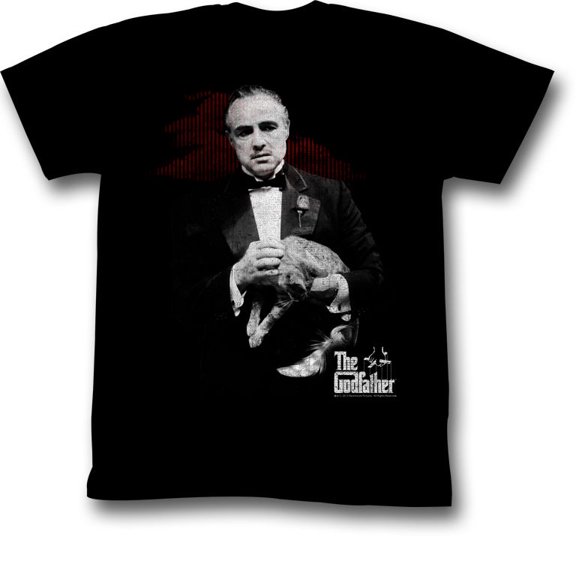 The Godfather Contemplation Black Adult T-Shirt 2Xlt