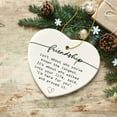 thumbnail image 4 of Friends are Here For You Quote Ornament, Sentimental Friendship Christmas Gift, 4 of 6