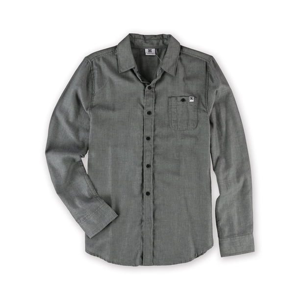Camisa Tejida con Botones DC Comics Hombre Negro Extragrande