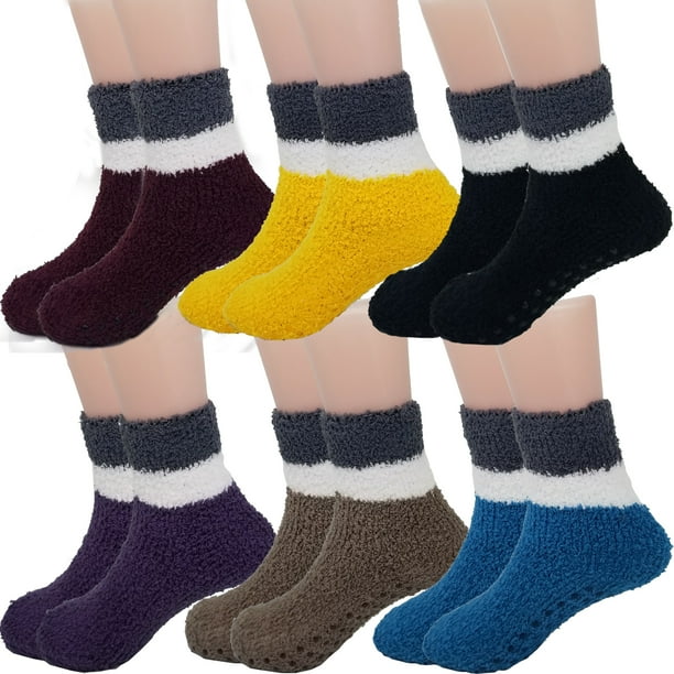 Debra Weitzner Debra Weitzner Warm Fuzzy Socks for Kids with Grippers