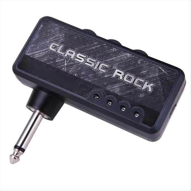 Amplificador de Auriculares para Guitarra Eléctrica, Efecto de Distorsión de Rock Clásico, Recargable, Color Negro.