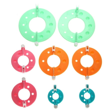 Wool Knitting Weaver Needle Loom Pompom Plush Ball Maker Diy Yarn Kit Craft Set Pack Of 8