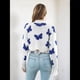 thumbnail image 4 of Suéter Y2K Harajuku Hip Hop de Punto con Diseño de Mariposa, Estilo Gótico, Estilo Urbano, Estilo Punk, Tops S, 4 of 10