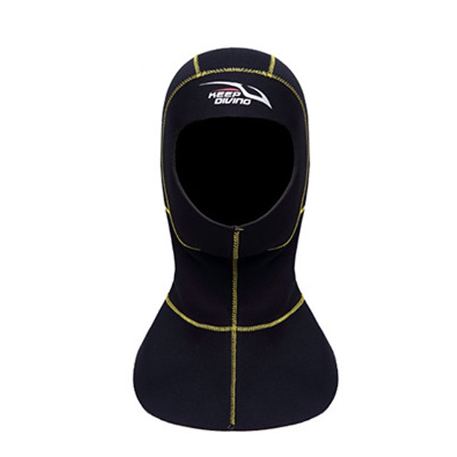Mantenga el buceo DH-321 Nylon Dive tap de buceo a prueba de frío Hombres flexibles para hombres Cubierta de cabeza para mujer Surfa a prueba de agua Sombrero bajo el agua Afports Amarillo Línea XXL Inevent OD002585-10B
