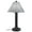 Black, variant on Patio Living Concepts Seaside Outdoor Table Lamp with Black Body & Granite Canvas Sunbrella Shade