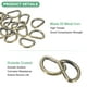 thumbnail image 2 of Uxcell 10-Pack Hebillas en D, 1 Pulgada Hebillas Metálicas en D No Soldadas para Bolsos/Delantales/Cinturones/Collares para Mascotas, Hardware de Anillo en D Semicírculo [Marrón], 2 of 6