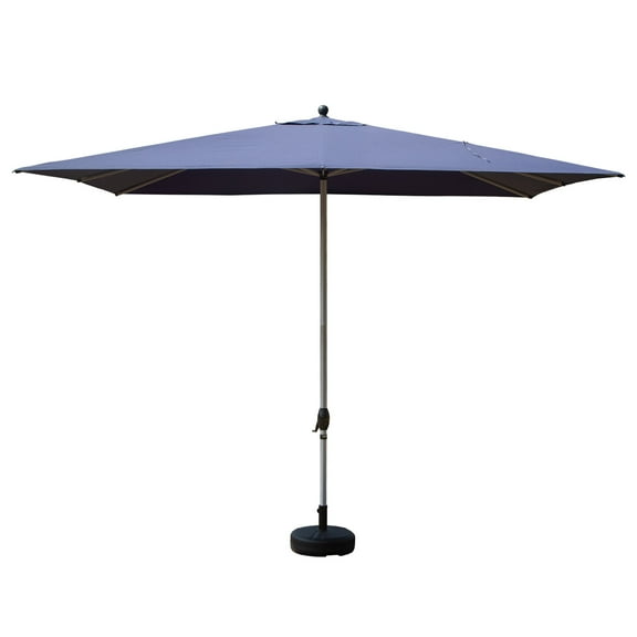 Patio Umbrellas Rectangle Patio Umbrella with Crank Lift , Navy Blue (Base not included),Market Umbrellas