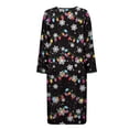 thumbnail image 4 of Yuyamidu Snowflake Long Sleeve Bathrobe for Women Colorful Light Zipper Up Housecoat Zip Front Robe Christmas Sleepwear Long Spa Robes Size L Comfy Mid-Calf Length Nightgowns, 4 of 7