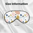 thumbnail image 5 of Naloa Geometric Spots Print Sleep Mask for Sleeper, Light Blocking Sleeping Eye Mask for Women Men, Eye Shade with Adjustable Strap for Travel, Nap,Meditation, 5 of 7