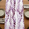 thumbnail image 5 of Table Runners 70 Inches Long Dress Scarves, Purple Weeping Eucalyptus Farmhouse Coffee/Dining/Kitchen Table Decor, Holiday Table Runner, Spring Summer Farmhouse Leaves 13x70 Inch, 5 of 9