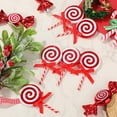 thumbnail image 5 of NOGIS 12Pcs Christmas Candy Cane Plastic Candy Decorations Peppermint Ornaments for Christmas Tree Candy Lollipop Craft Decor for Xmas Home Party Supplies (Purple), 5 of 6