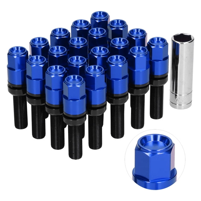 Extended Lug Nut,21pcs 42mm Extended Lug Wheel Extended Lug Nut Extended Lug Bolt Kit Highly Recommended
