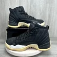 thumbnail image 2 of Ni-k-e Air Jordan 12 Retro Neoprene Nylon Black Taxi Sz 9 130690-004 Sneakers OG, 2 of 6