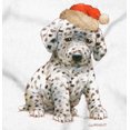 thumbnail image 2 of Christmas Dalmatian Puppy Santa Hat Women's Graphic T Shirt Tees Brisco Brands S, 2 of 5