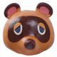 thumbnail image 1 of Máscara de mapache Tom Nook Animal Crossing Latex Headgear Halloween Cosplay Ball Props, 1 of 2