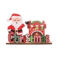thumbnail image 2 of Adorno navideño de madera, decoración navideña, accesorios para fiestas DIY Estilo A, 2 of 9
