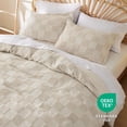 thumbnail image 4 of Juego de funda de edredón Bedsure Boho Beige Jacquard King a cuadros, 4 of 7
