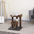 thumbnail image 2 of 23" Tall Cat Tree Tower with Cat Condos - Large Cat Tree - Cat Tower for Indoor Cats - Play Scratch Hide Climb Activity Furniture with Toy, 2 of 5
