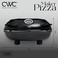 thumbnail image 3 of Cook With Color Horno eléctrico de pizza para interiores – Pizzera crujiente, calienta hasta 1000 °F, 3 of 6