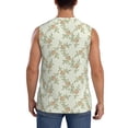thumbnail image 4 of Goofa Rose Printed Men's Sleeveless T-Shirt - Athletic Gym Workout Tank Top for Men - Moisture-Wicking, UPF 30+ Quick-Dry Muscle Tee-XX-Large, 4 of 8