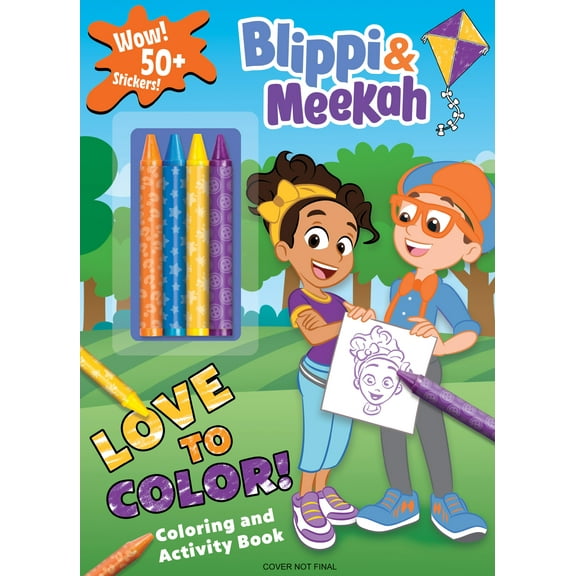 Blippi and Meekah Love to Color!, 48 pages (Paperback)