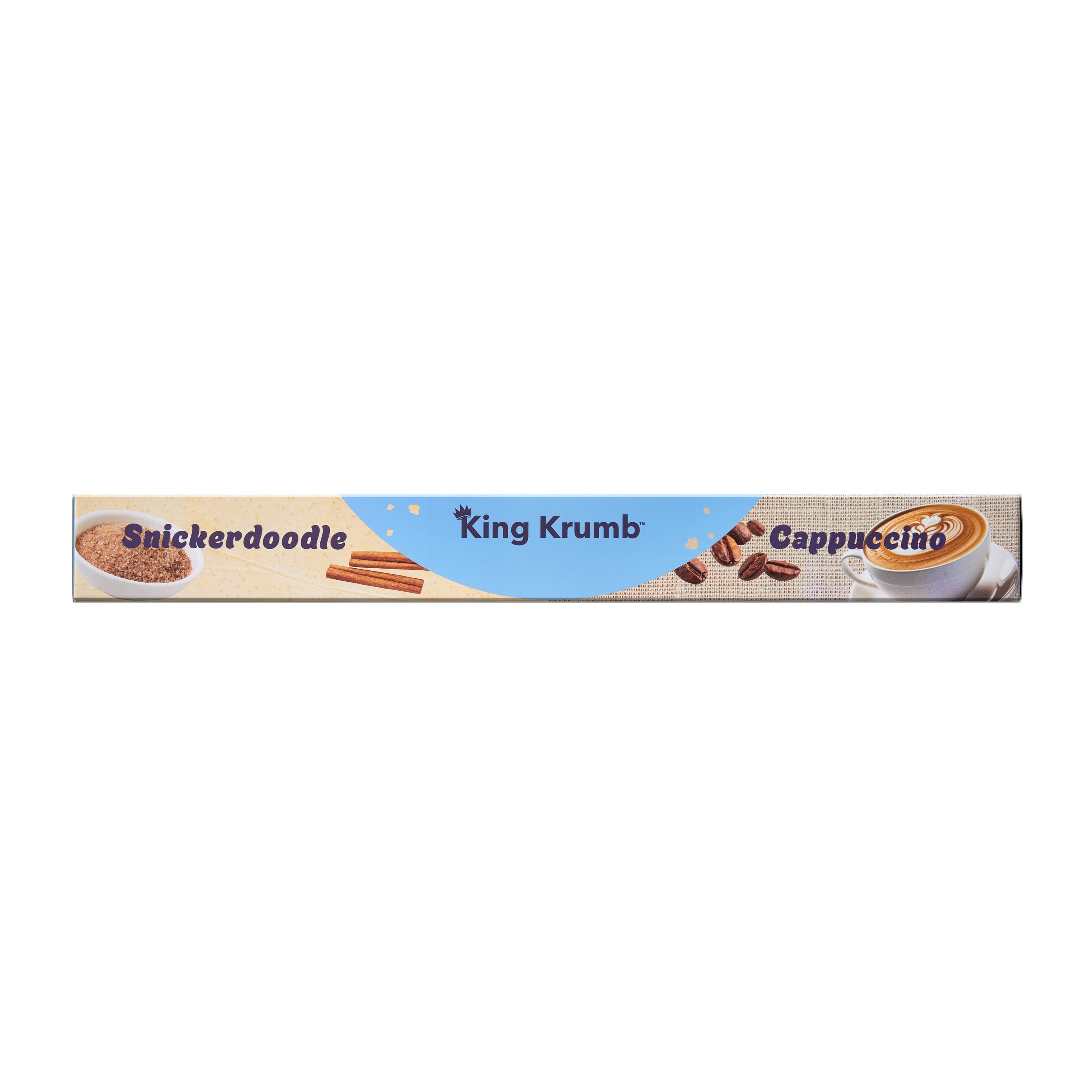King Krumb Frosted Cappuccino & Snickerdoodle Bakery Cookies, Ready to Eat Soft Baked Gourmet Cookies with Creamy Frosting and Coffee & Cinnamon Sugar Flavors, Naturally Flavored, 11 oz, 2 Count
