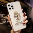 thumbnail image 2 of Étui Transparent 3D Chat Mignon de Luxe pour iPhone 14 Pro Max, 14 Plus, et 14 Pro - Protection et Style Maximum!, 2 of 4