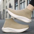 thumbnail image 6 of Men's Sock Style Shoes Slip‑On Knit Upper Casual Sneakers with Layered Midsole for Daily Walking and Casual Everyday Activities, 6 of 6
