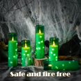 thumbnail image 3 of Velas de pilar Eebuss, LED verdes, sin llama, con mando a distancia, 7 unidades, 3 of 6