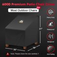 Stackable Patio Chair Cover 600D Outdoor Chair Cover Waterproof