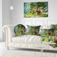 thumbnail image 3 of Designart Deer Stag near the Lake - Animal Throw Pillow - 12x20, 3 of 5