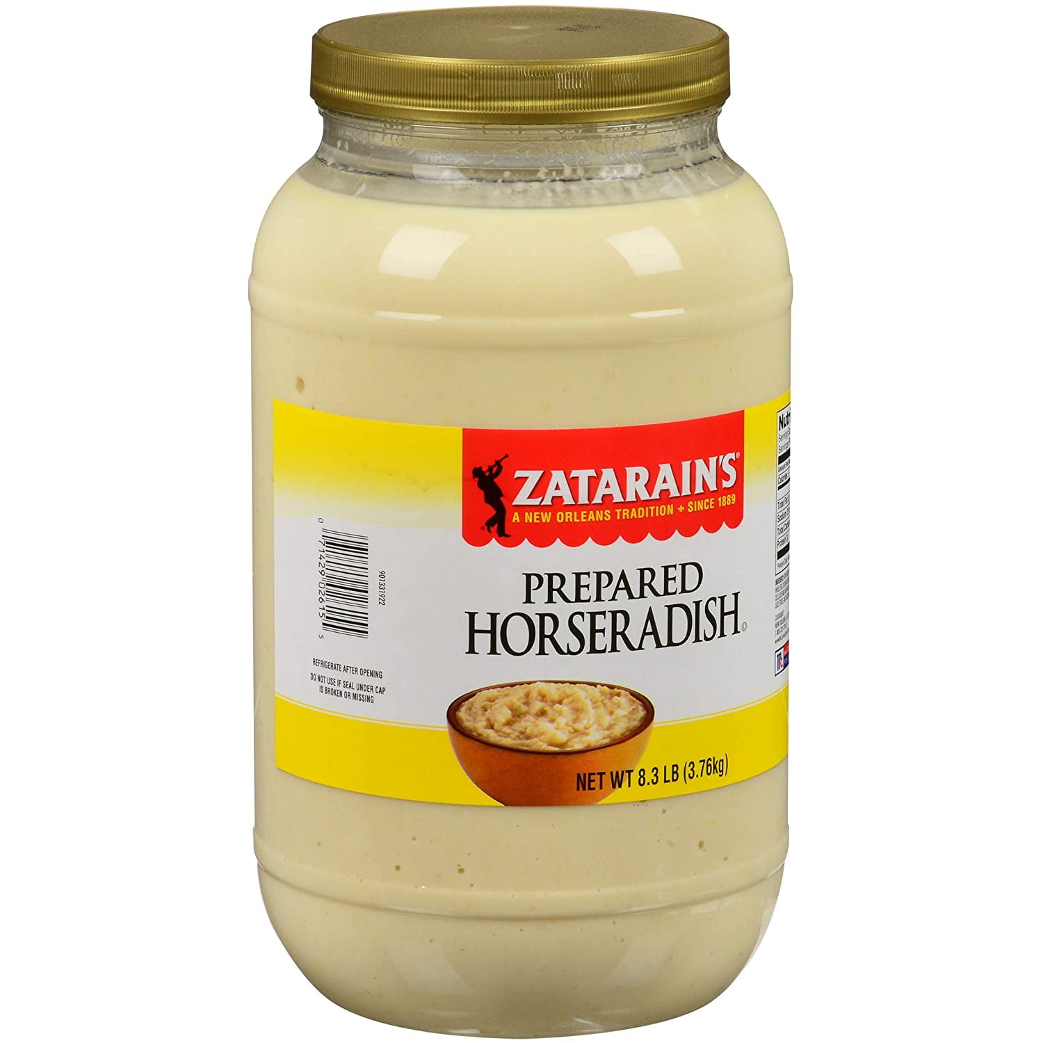 Zatarains Prepared Horseradish, 8.3 lbs