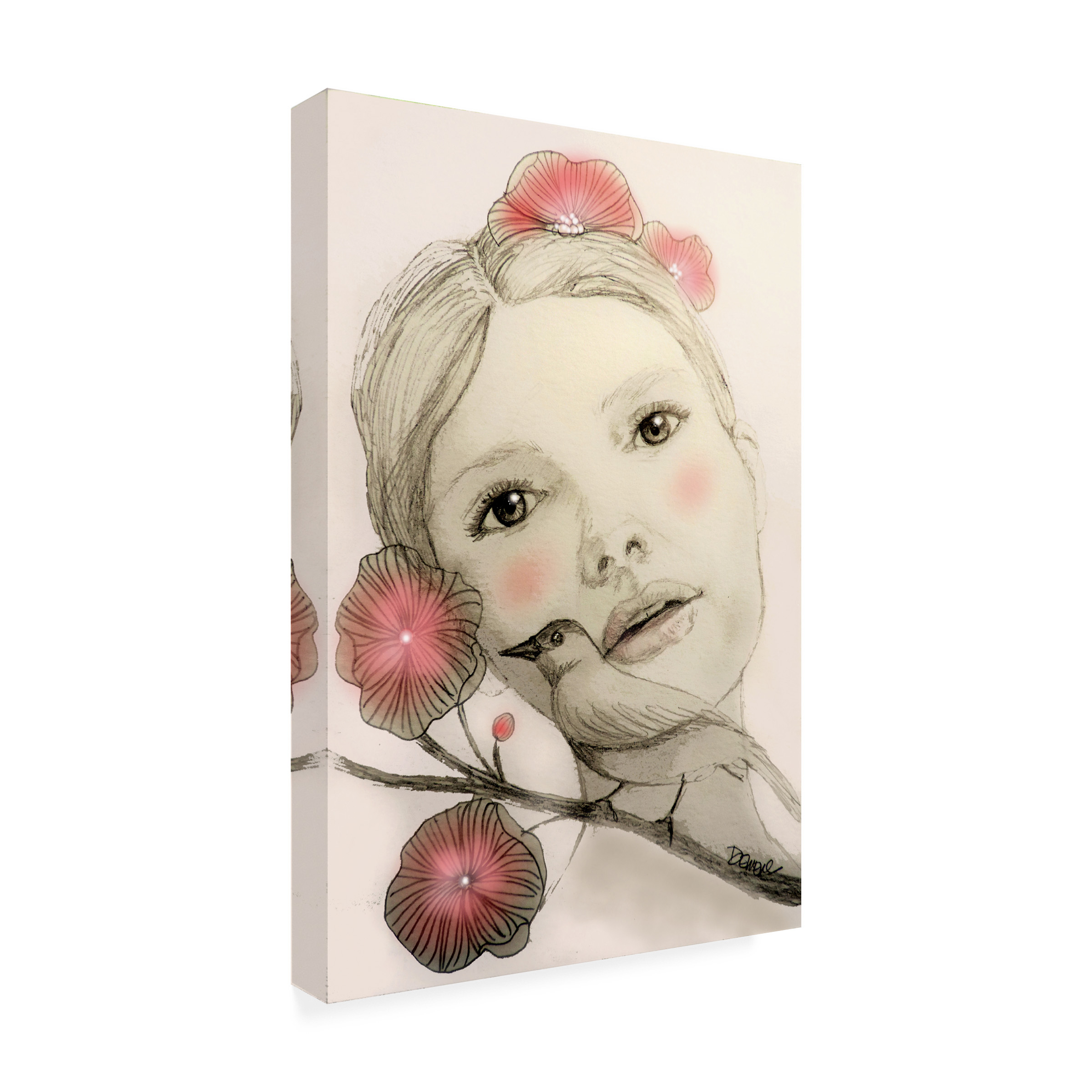 Sylvie Demers 'Melodie In Blush' Canvas Art