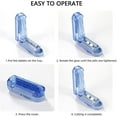 2 PCS Pill Cutter Pill Splitter for Cutting Small Pills or Large