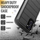 thumbnail image 2 of Funda para Moto G Power 5G con Soporte y Funda: Protectora, a Prueba de Golpes, Negra y Naranja, 2 of 9