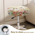 thumbnail image 4 of ZIATUBLE Flower Hummingbird Barstool Covers Slipcovers Washable Round Stool Covers with Padding 14-16 Inch Polyester Round Stool Slipcover 2 Packs Comfortable Circle Bar Stool Covers, 4 of 6