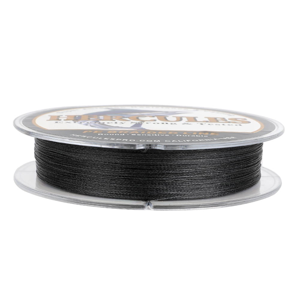 HERCULES Super Strong 300M 328 Yards Braided Fishing Line 40 LB Test for Saltwater Freshwater PE Braid Fish Lines 4 Strands - Black, 40LB (18.1KG), 0.32MM