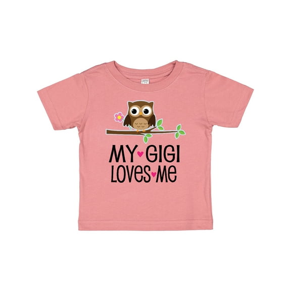 Inktastic My Gigi Loves Me Girl Owl Girls Baby T-Shirt