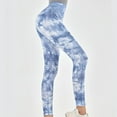 thumbnail image 7 of Lenpel Women's Fashion Yoga Pants Tie Dye Workout Leggings with Pockets Comfy Skinny High Rise Athletic Joggers, 7 of 7