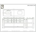 thumbnail image 4 of Water Creation MADALYN72GB 72 in. The Madalyn Collection Double Sink Bathroom Vanity, Cashmere Grey, 4 of 5