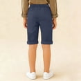 thumbnail image 6 of ITSAME Boys Girls School Uniform Shorts, with Pockets Slim Fit Elastic Waist Summer Casual Fashion Shorts Navy 7-8T, 6 of 8