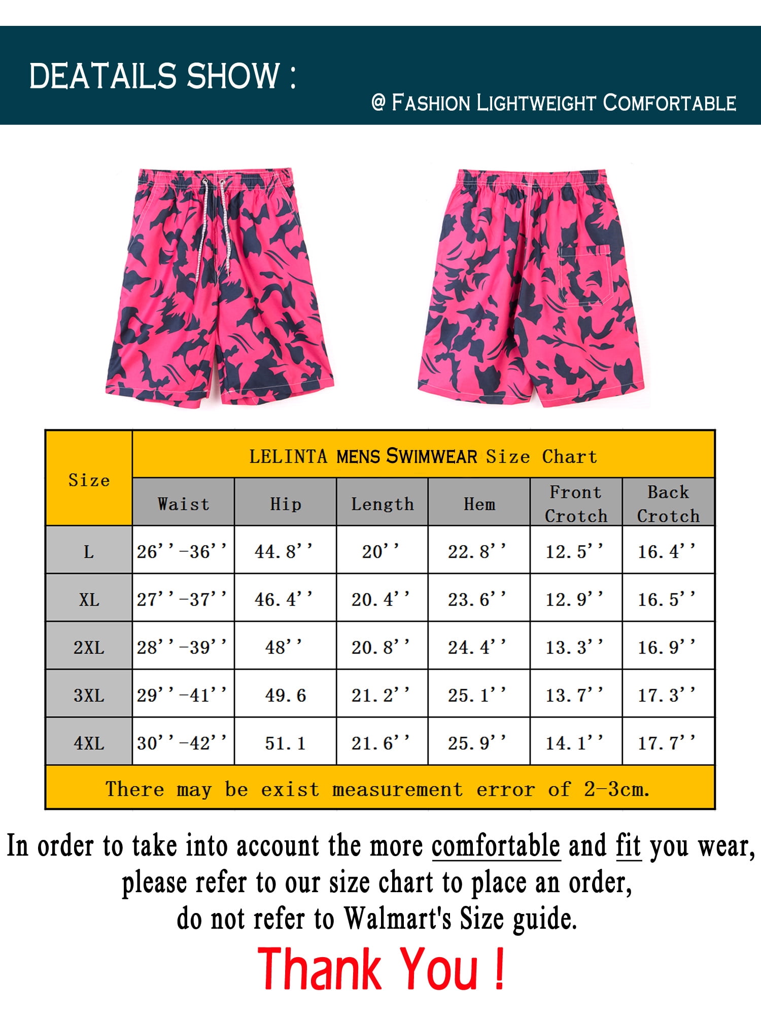 swimsuit sizes