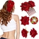 thumbnail image 1 of Piezas Clip de pelo de rosa Horquilla de flor Broche de rosa Clips florales Accesorios para el cabello de flor de rosa de mujer, 1 of 6