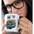 thumbnail image 2 of 3dRose, Route 66, 11oz Two-Tone Black Mug, 2 of 7