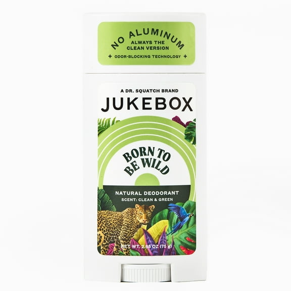 Jukebox Born To Be Wild Natural Deodorant Aluminum Free Deodorant for Women, 2.65 oz
