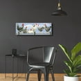 thumbnail image 6 of Epic Art 'Black & White Hens 2' by Janet Pidoux, Acrylic Glass Wall Art, 36"x12", 6 of 8