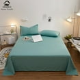 AISIRUI Cotton Flat Bed Sheet Soft Comfortable Sheet Fade Resistant Bed